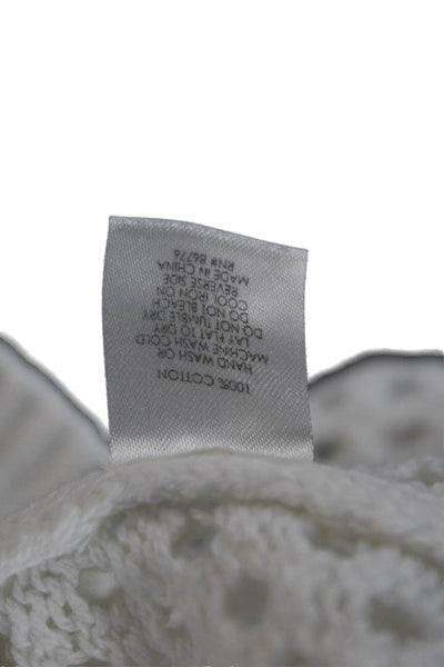 J. Society Women Pullover Sweater White Mock Neck Cotton Long Sleeve Size XS