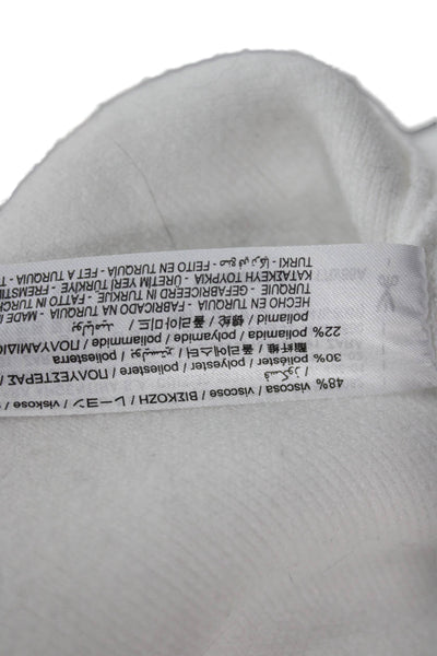 Zara Women Shawl Collar White Cardigan Long Sleeve Size M