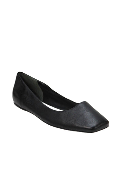 Sarto Womens Leather Amaya Slide On Ballet Flats Black Size 9 Medium