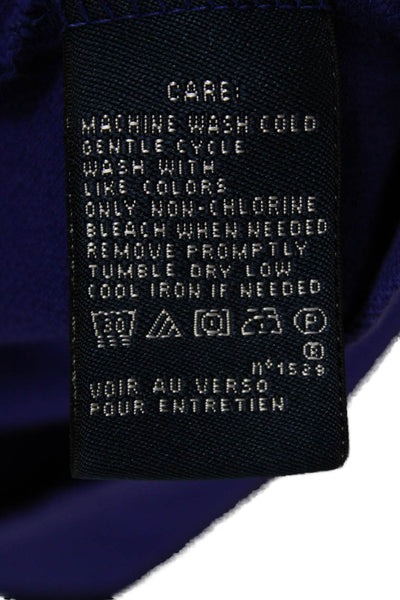Ralph Lauren Golf Womens Purple Cotton Collared Short Sleeve Polo Size M