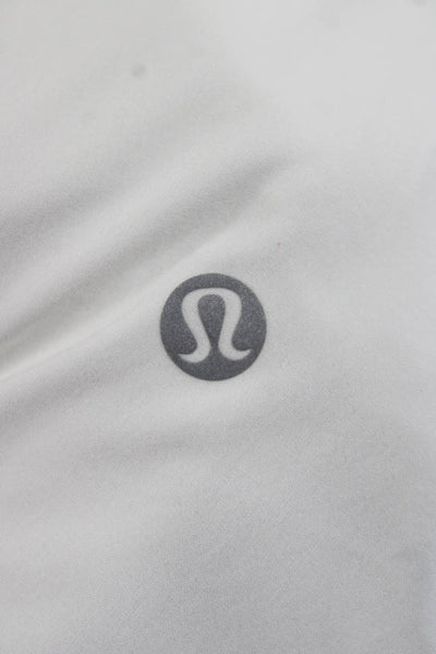Lululemon Womens Tennis Dress White Sleeveless Zip Nylon Short Size 8