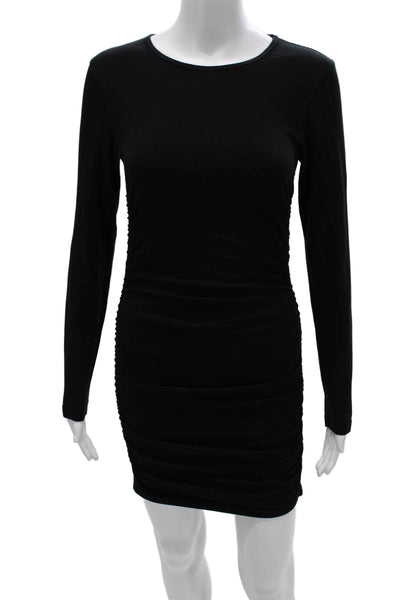 TNA Womens Bodycon Long Sleeve Black Dress Size S
