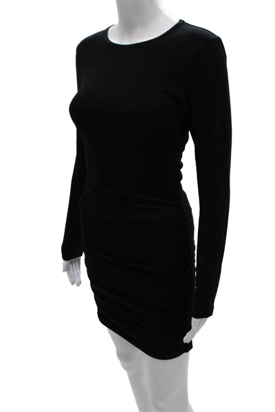 TNA Womens Bodycon Long Sleeve Black Dress Size S