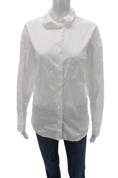 Samsoe & Samsoe Women Collared Button-Up Long Sleeve White Size S