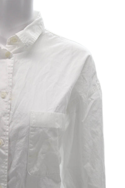 Samsoe & Samsoe Women Collared Button-Up Long Sleeve White Size S