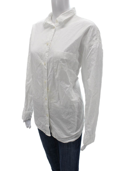 Samsoe & Samsoe Women Collared Button-Up Long Sleeve White Size S
