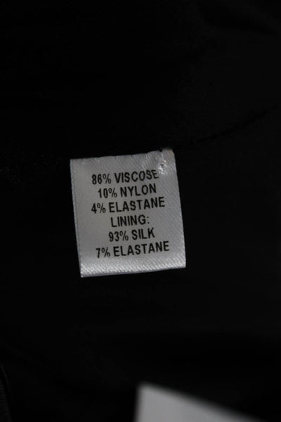 Cushnie Et Ochs Women Flare Mini Skirt Black Zip Size 2