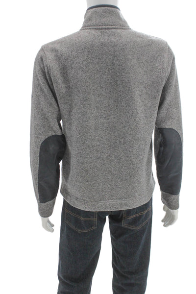Brooks Brothers Men Basic Jacket Gray Polyester Zip Size M
