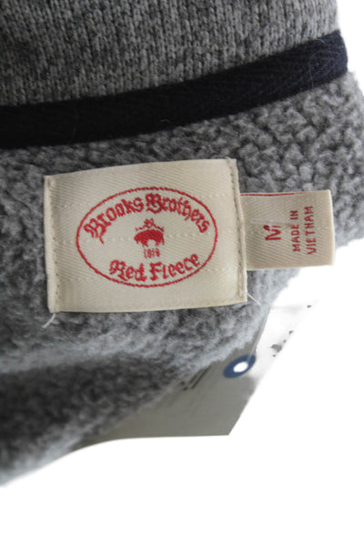 Brooks Brothers Men Basic Jacket Gray Polyester Zip Size M