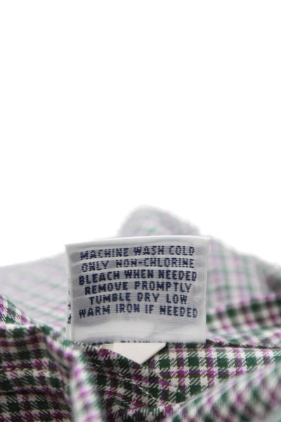 Ralph Lauren Blue Label Mens Plaid Cotton Button Up Shirt Multicolor Size S