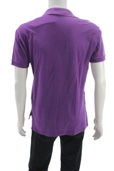 Polo Ralph Lauren Mens Purple Pima Cotton Polo Shirt Short Sleeve Size S