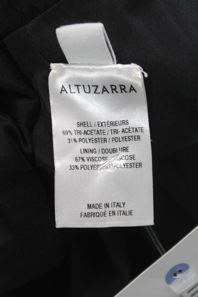 Altuzarra Women Sheath Dress Gray Midi Zip Sleeveless Tri-Acetate Size 42