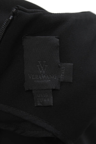 Vera Wang Womens Sheath Dress Gray Silk Sleeveless Knee Length Size 10