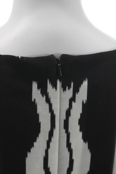 Oscar de la Renta Women A-Line Dress Black Sleeveless Round Neck Maxi Size 10