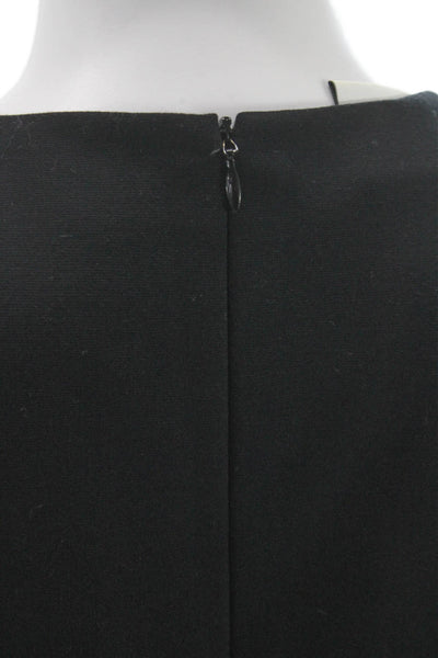 Akris Punto Women Sheath Dress Gray Colorblock Sleeveless Viscose Size 8