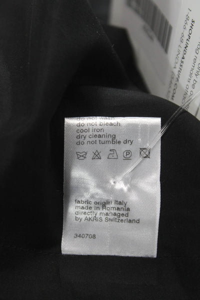 Akris Punto Women Sheath Dress Gray Colorblock Sleeveless Viscose Size 8