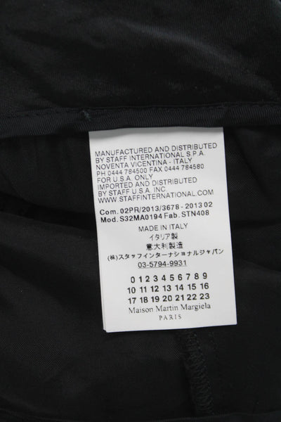 MM6 Maison Margiela Women Mini Wool Skirt Gray Zip Size 36