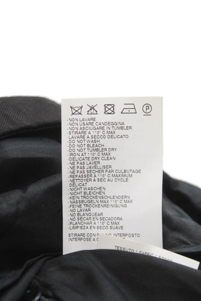 MM6 Maison Margiela Women Mini Wool Skirt Gray Zip Size 36