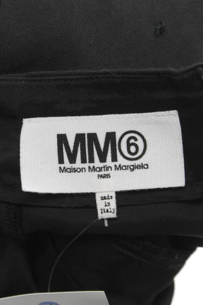 MM6 Maison Margiela Women Mini Wool Skirt Gray Zip Size 36