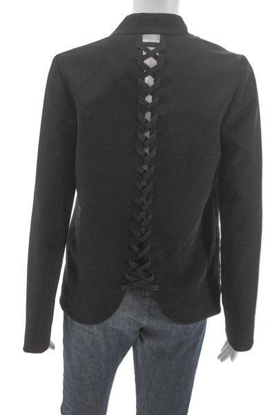 Bailey 44 Women Blazer Black Polyester Long Sleeve Buttoned Size S