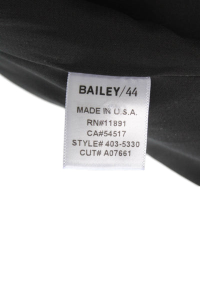 Bailey 44 Women Blazer Black Polyester Long Sleeve Buttoned Size S
