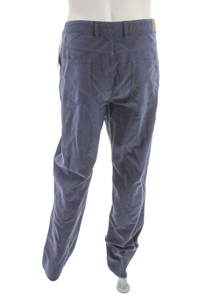Peter Millar Mens Chino Pants Blue Cotton Button Closure Size 42