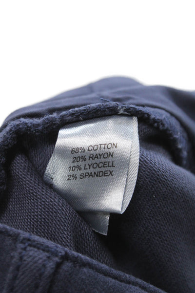Peter Millar Mens Chino Pants Blue Cotton Button Closure Size 42