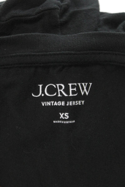 J Crew Women Jersey V-Neck Gray Cotton Short Sleeve T-Shirt Size XS