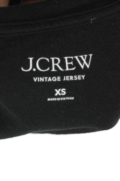 J Crew Women Jersey V-Neck T-Shirt Gray Size XS