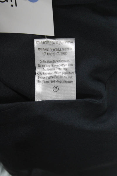 Theory Womens Shift Dress Sleeveless Solid Gray Round Neck Polyester Zip Size 0