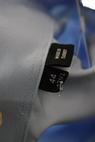 Boss Hugo Boss Mens Cotton Button Up Shirt Blue Size 44/17.5