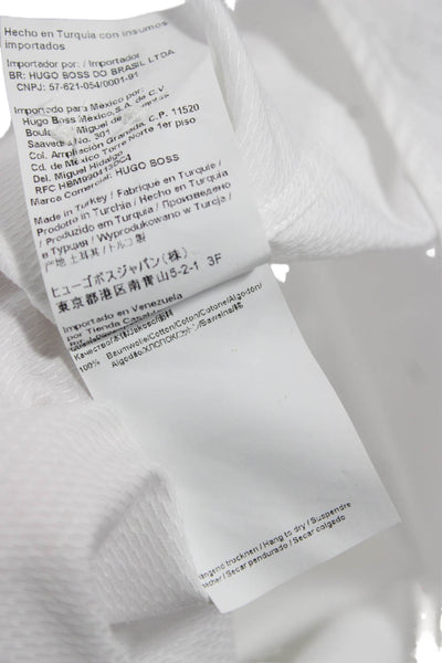 Boss Hugo Boss Mens Cotton Long Sleeve Button Up Shirt White Size 41/16