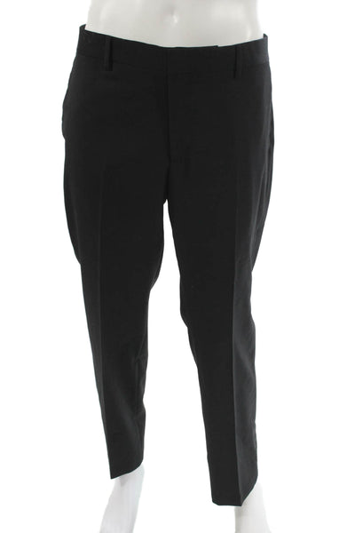 The Kooples Mens Dress Pants Black Wool Zipper Fly Size 52
