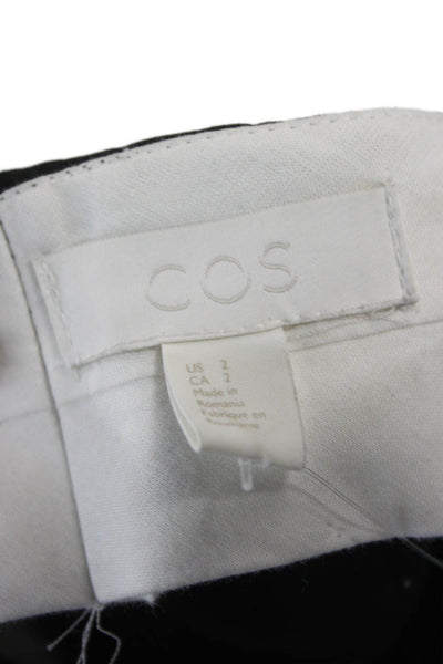 COS Womens Cropped Black Pants Size 2