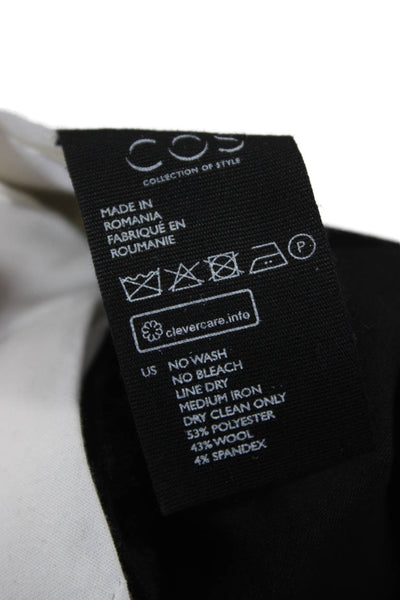 COS Womens Cropped Black Pants Size 2