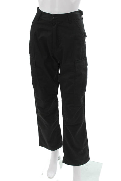 John Galt Teens Cargo Pants Black Button 30 Inseam Size S