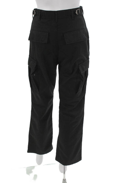 John Galt Teens Cargo Pants Black Button 30 Inseam Size S