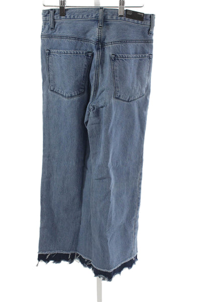 J Brand Women Straight High Rise Blue Cotton Blend Jeans Size 27