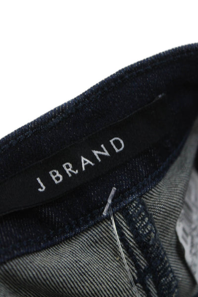 J Brand Womens Skinny Jeans Blue Mid Rise Viscose Zip Size 24