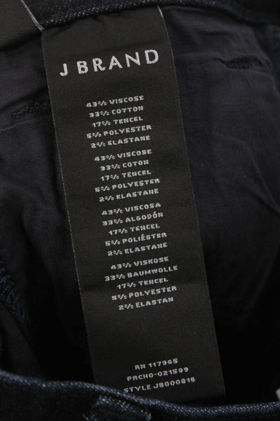 J Brand Womens Skinny Jeans Blue Mid Rise Viscose Zip Size 24
