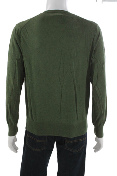 Polo Ralph Lauren Mens V-Neck Pima Cotton Pullover Green Size S