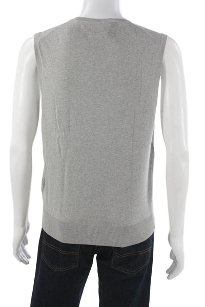 Polo Ralph Lauren Mens Sweater Vest V Neck Pima Cotton Gray Size S
