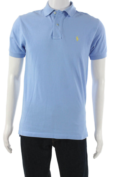 Polo Ralph Lauren Mens Basic Polo Blue Collared Short Sleeve 100% Cotton Size S