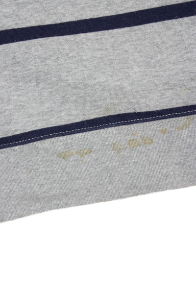 Polo Ralph Lauren Boys Striped Cotton Hooded Long Sleeve Top Gray Size XL