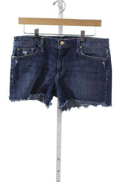 Joes Womens Cut-Off Button Blue Cotton Spandex Shorts Size 29