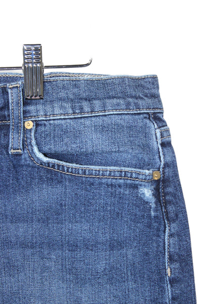 Joes Womens Cut-Off Button Blue Cotton Spandex Shorts Size 29