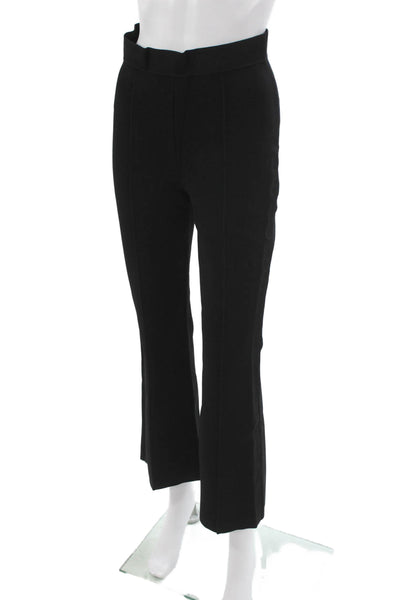 A.L.C. Womens Cropped Rayon Blend Pull On Pants Black Petite Size S