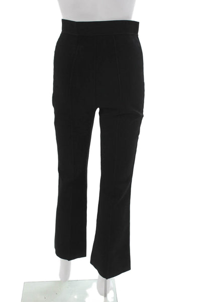 A.L.C. Womens Cropped Rayon Blend Pull On Pants Black Petite Size S