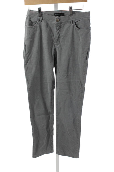 Lafayette 148 New York Womens Gray Dress Pants Cotton Geometric Size 6