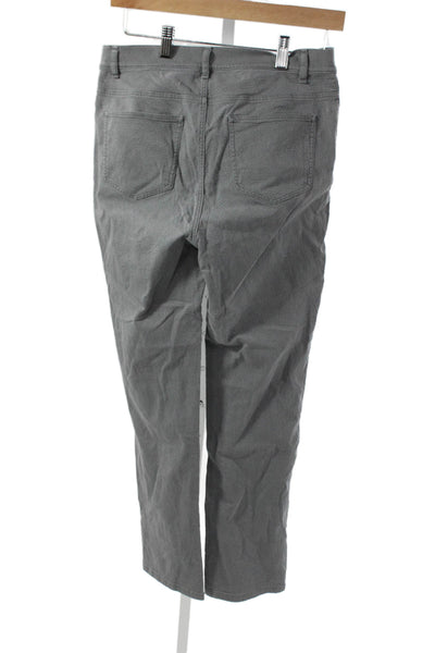Lafayette 148 New York Womens Gray Dress Pants Cotton Geometric Size 6